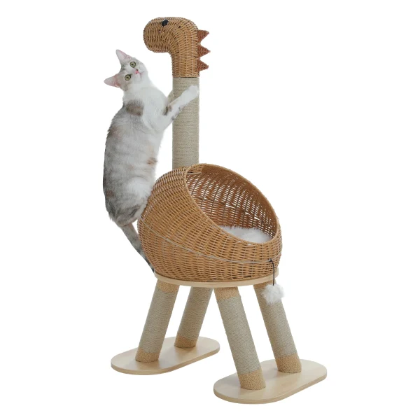 Dinosaur Cat Tree with Scratching Post