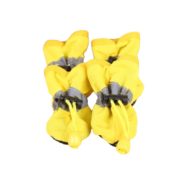 4-Pack Waterproof Anti-Slip Dog Rain Boots