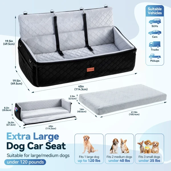 120lb Large Dog Multi-Functional Booster Seat